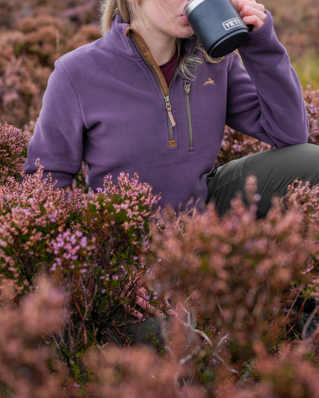 Womens Varden Quarter Zip Fleece - Harehill